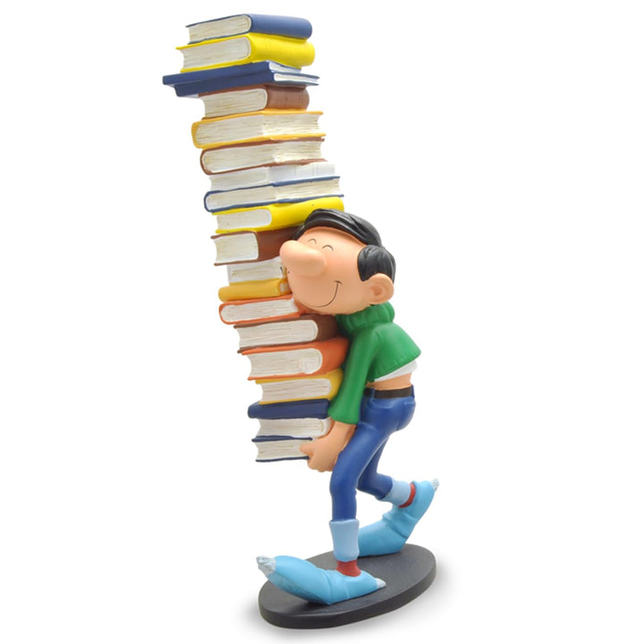 Plastoy SAS 300 - Gaston Lagaffe: Figur Gaston mit Bücherstapel