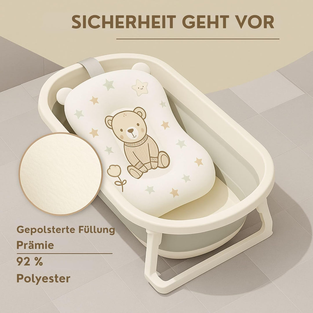 Baby Badewanneneinsatz – Baby Badewannenkissen für Badewanne - Babywanne Einsatz &amp; Badewannensitz ab