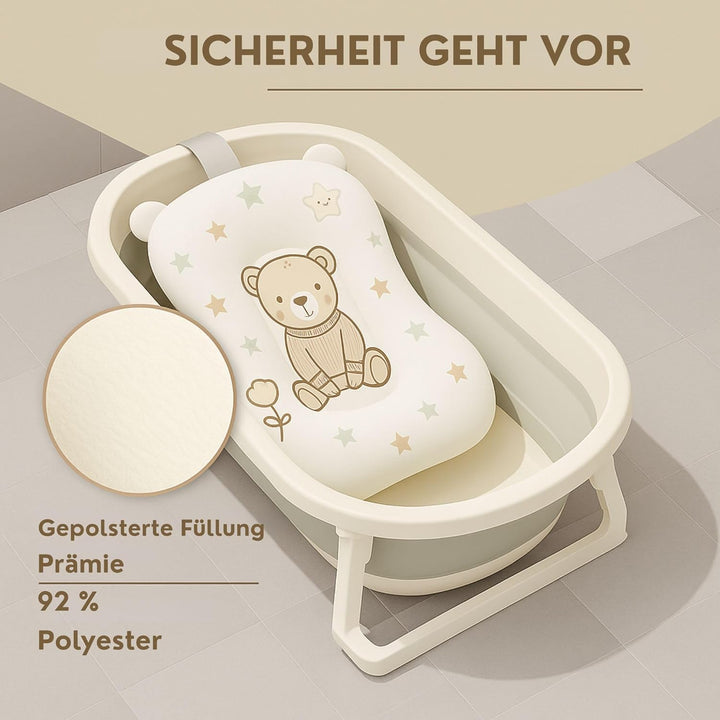 Baby Badewanneneinsatz – Baby Badewannenkissen für Badewanne - Babywanne Einsatz &amp; Badewannensitz ab