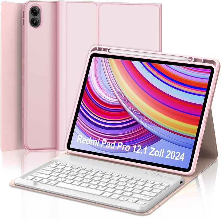 IVEOPPE Tastatur für Redmi Pad Pro 12.1, Hülle Tastatur für Redmi Pad Pro 2024, Bluetooth Magnetisch