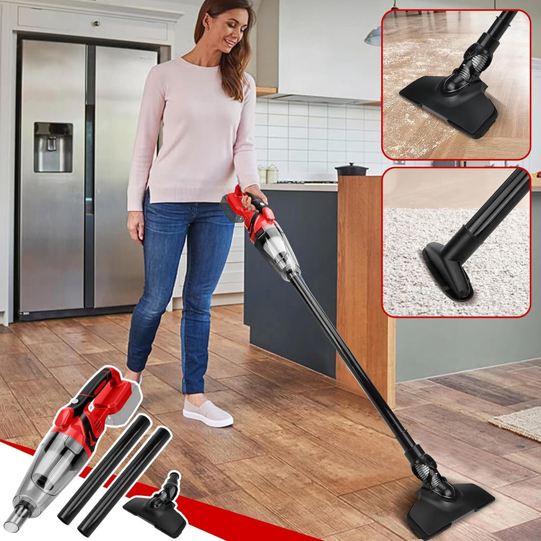 Akku Handstaubsauger, kompatibel mit Milwaukee M 18V-Akku (ohne Batterie), 10000 Pa Tragbar Staubsau