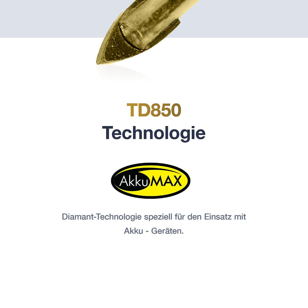 Marcrist TD850 Fliesenbohrer 6mm - Hard Ceramic Bohrer für harte Fliesen, Keramik, Granit und Marmor