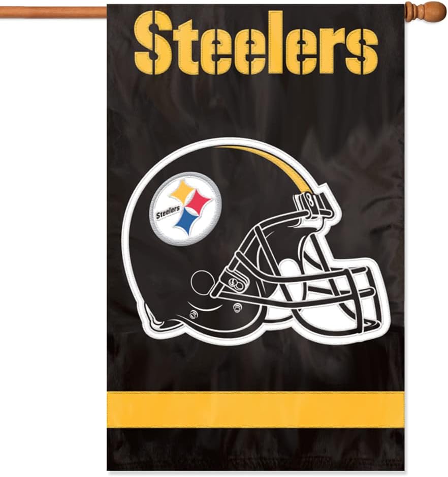 Party Animal NFL Applique House Banner Flagge, 111,8 x 71,1 cm Applique, Banner, Flagge Pittsburgh S