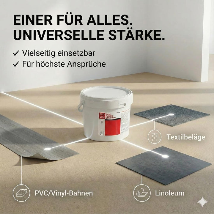 BASE Fusion Universal Universalkleber für PVC, CV-Beläge, Linoleum (13 kg)