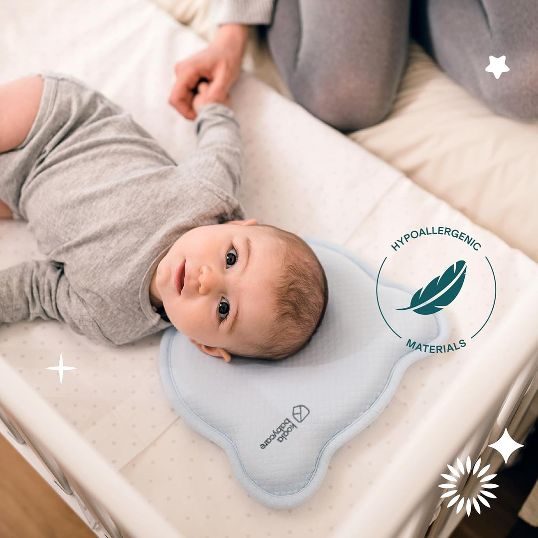 Babykissen Plagiozephalie, abnehmbar (mit Zwei Kissenbezügen), hilft EIN Plattkopfsyndrom vorzubeuge