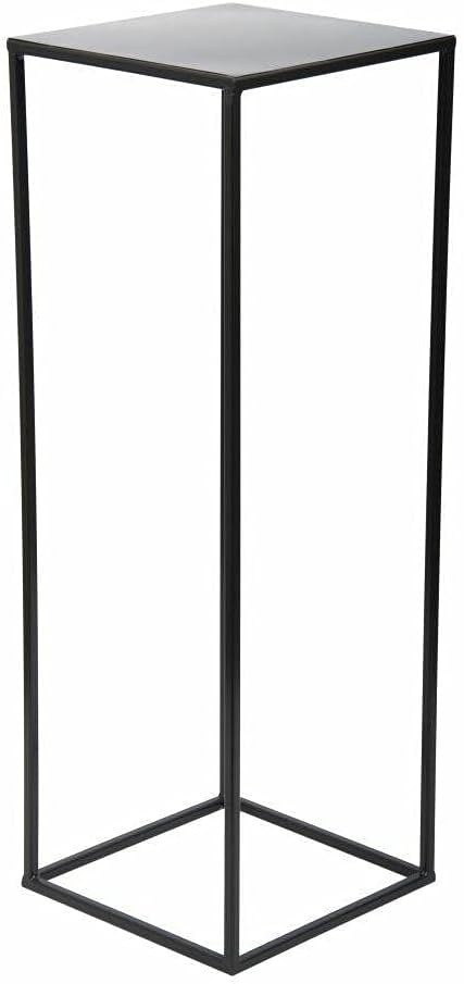 HowHomely Blumenständer Metall Schwarz 70 cm Hoch - Solider und Robuster Blumenhocker Metall - Pflan