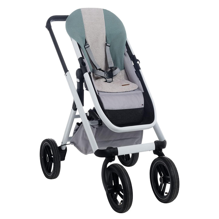 BO BABY'S ONLY - Multicomforter aus Baumwolle - 68x40 cm - für Jungen und Mädchen - Silbergrau, Silb