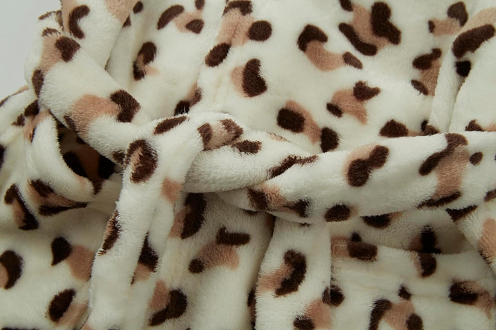 Unisex Baby Mit Kapuze Bademantel Kinder Flanell Pyjama Morgenmantel zum Jungen Mädchen Nachtwäsche