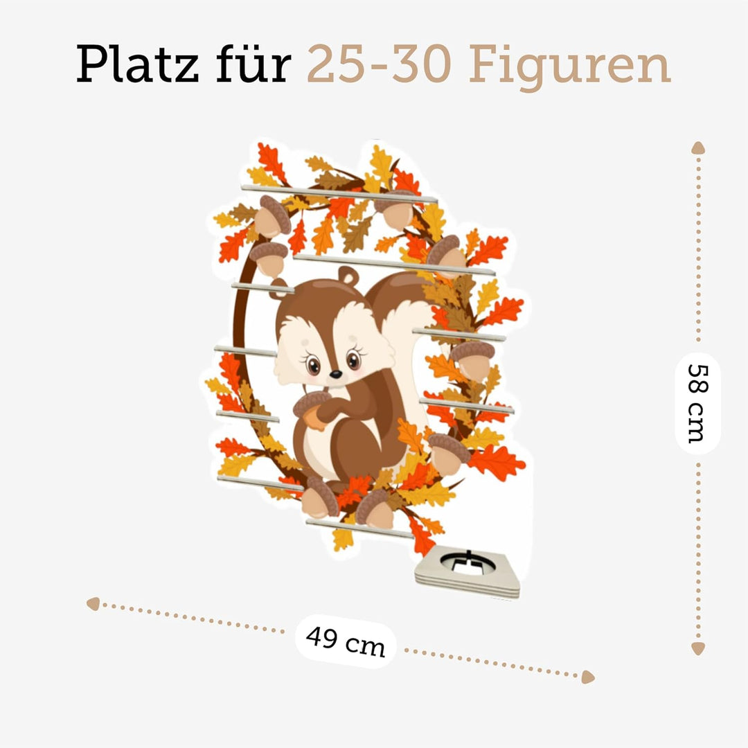 Farbklecks Collection Musikboxregal Eichhörnchen im Kranz