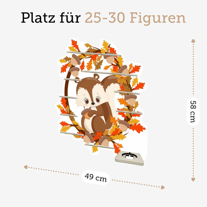 Farbklecks Collection Musikboxregal Eichhörnchen im Kranz