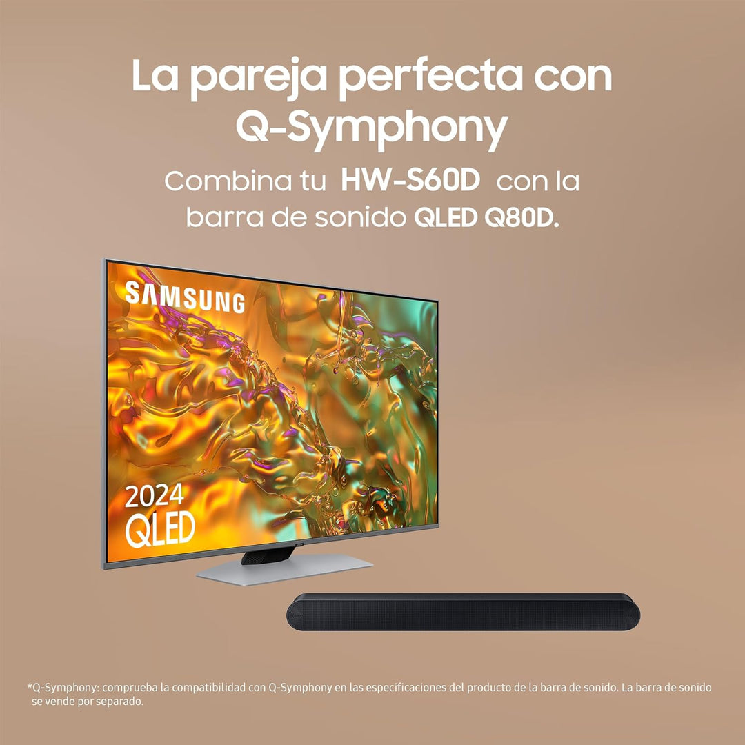 Samsung Soundbar HW-S60D/ZF S Serie, 7 Lautsprecher, Wireless Dolby Atmos, 5.0-Kanal-Audio, Q-Simpho