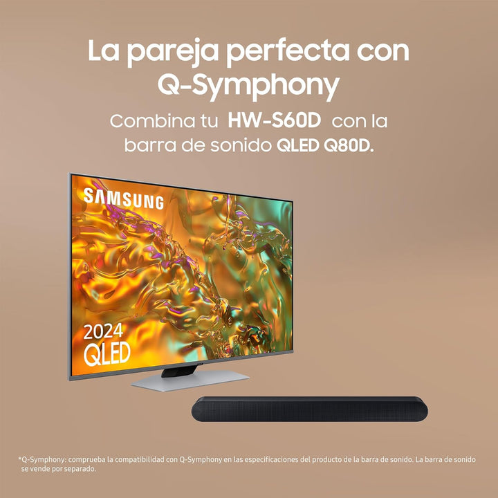 Samsung Soundbar HW-S60D/ZF S Serie, 7 Lautsprecher, Wireless Dolby Atmos, 5.0-Kanal-Audio, Q-Simpho