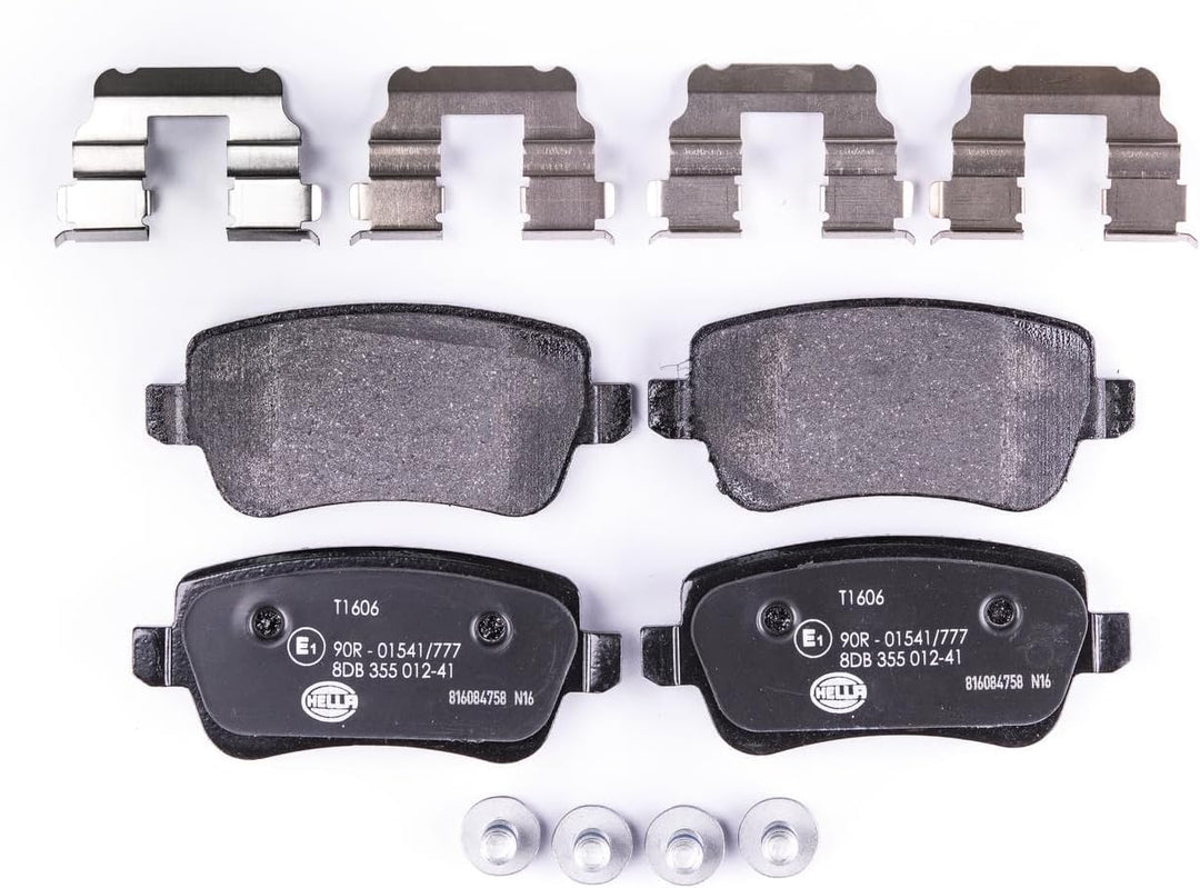 HELLA PAGID 8DB 355 012-411 Bremsbelagsatz - T1606 - Dicke/Stärke: 16.8mm - Bremssystem: Lucas - nic