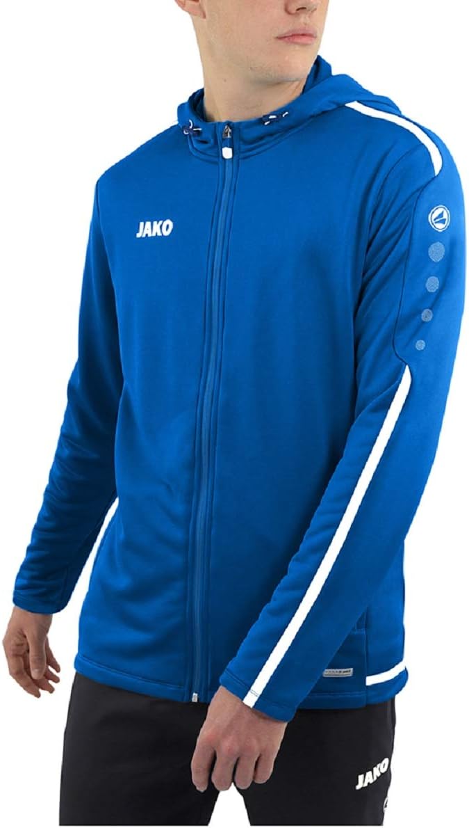 JAKO Herren Kapuzenjacke Striker 2.0, weiss/marine, XXL, 6819 XXL royal/Weiss, XXL royal/Weiss