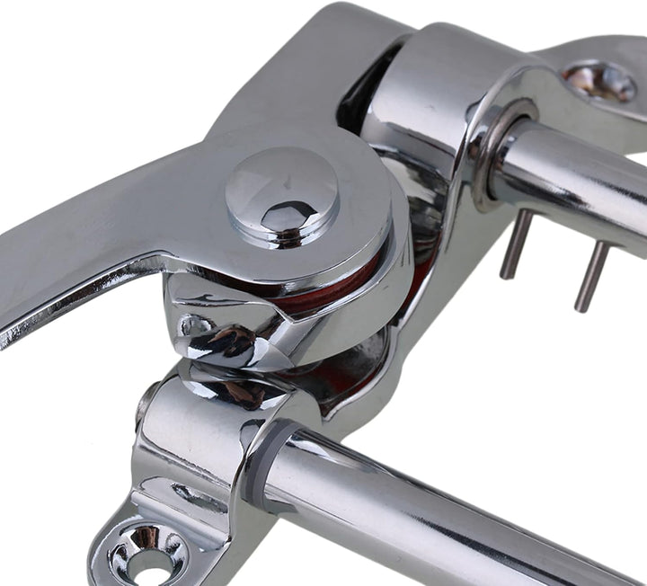 Yibuy Tremolo-Einheit für E-Gitarre, Zinklegierung, 224 x 98 mm, silberfarben Silver, Silver