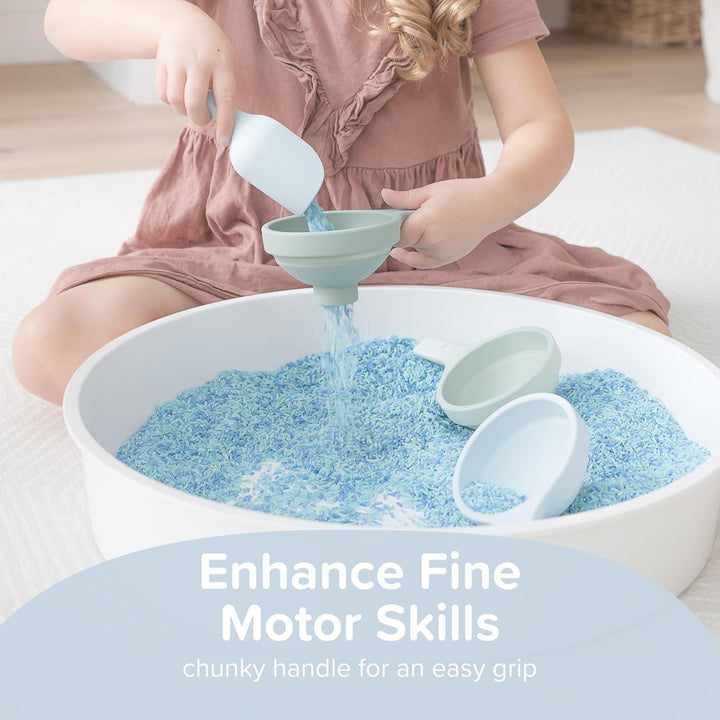 Inspire My Play 3 x Naturtrichter für Kinder - Trichterset für Kinder - Sensorisches Spielzeug und Z