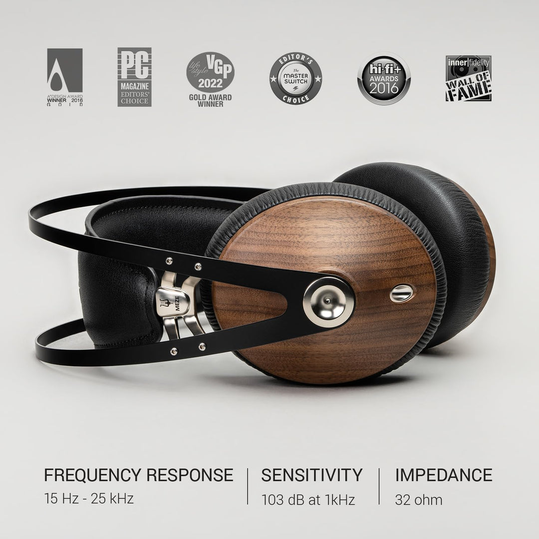 Meze 99 Classics Walnut Silver Audiophiler Over-Ear Kopfhörer, hochwertigen Materialien und hohem Wa