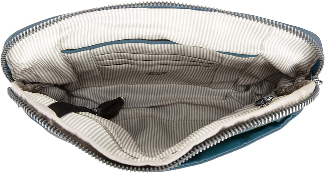 Travelon Damen Anti-theft Tailored Convertible Crossbody Clutch Umhängetasche Einheitsgrösse Pfau, E