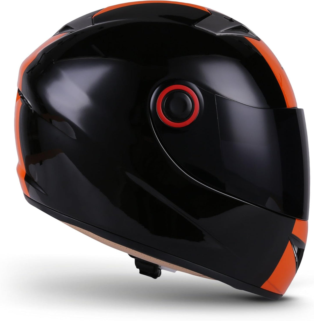 Soxon® ST-666 „Deluxe Titan“ · Integral-Helm · Full-Face Motorrad-Helm Roller-Helm Scooter-Helm Crui