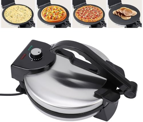 Roti-Maker, 1800 Watt Leistung, Doppelseitige Heizung, Tortilla-Maschine, Robuste Konstruktion, Chap