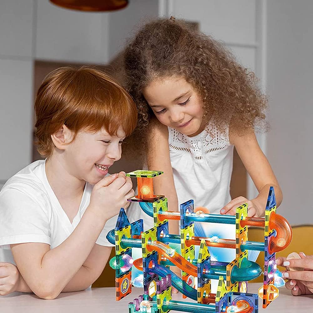 Kreativity Point Magnetische Bausteine für Kinder, 110 Stück
