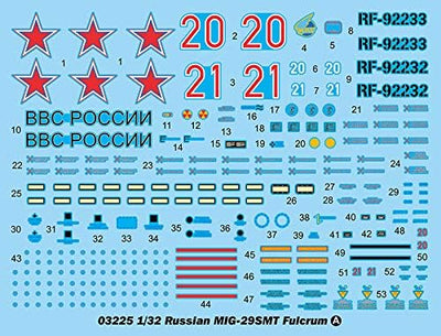 Trumpeter 753225 3225 11689 MIG-29 SMT Fulcrum Modellbausatz, verschieden