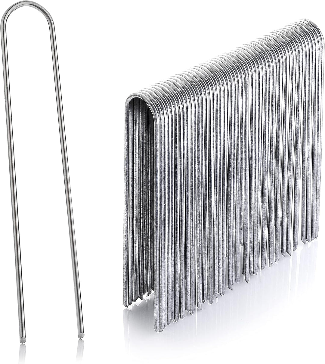 GardenMate 200 Erdanker VERZINKT aus Stahldraht 200mm lang, 25mm breit, Ø 3,8mm, runder Kopf - Für H