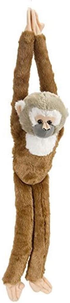 Wild Republic 14471 15256 Hanging Monkey Plüsch Totenkopfäffchen, 51cm, 20", Totenkopfäffchen
