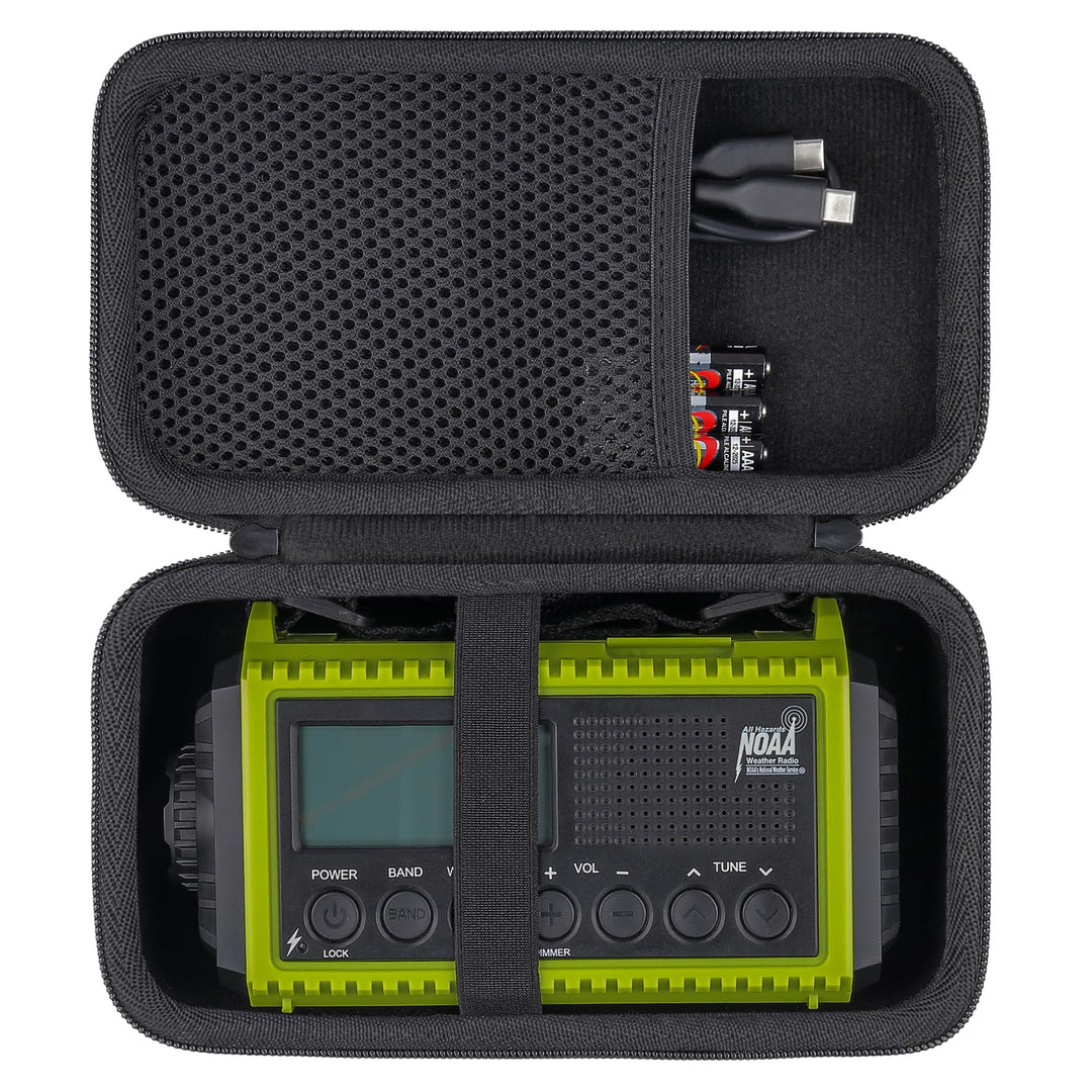 Aenllosi Hart Tasche Kompatibel mit Mesqool Kurbelradio DAB/UKW 5000mAh, Reisetasche Hülle für Tragb
