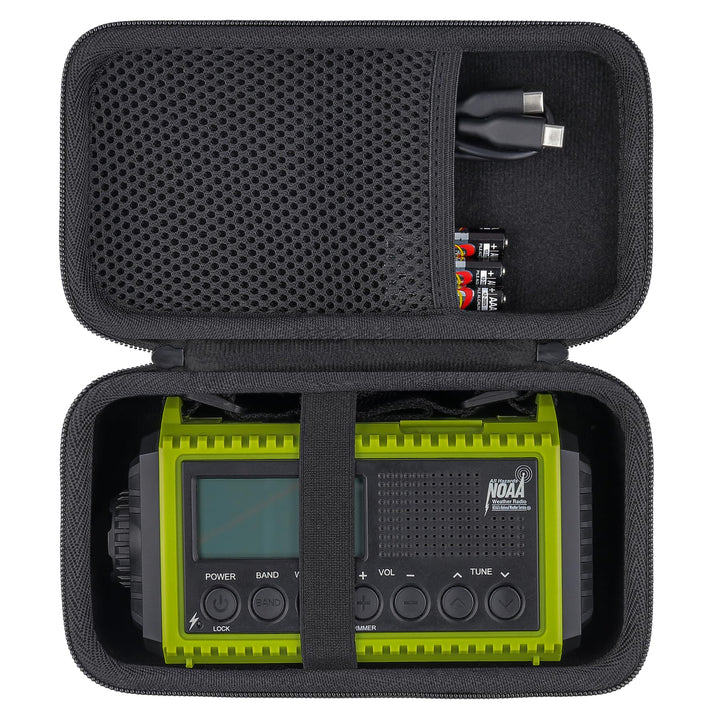 Aenllosi Hart Tasche Kompatibel mit Mesqool Kurbelradio DAB/UKW 5000mAh, Reisetasche Hülle für Tragb