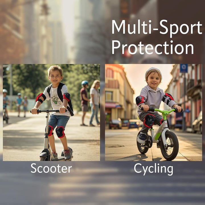 Kinder Knieschoner Ellenbogenschoner und Handgelenkschoner Set, Schützer Set[6pcs] für Kinder Kniesc