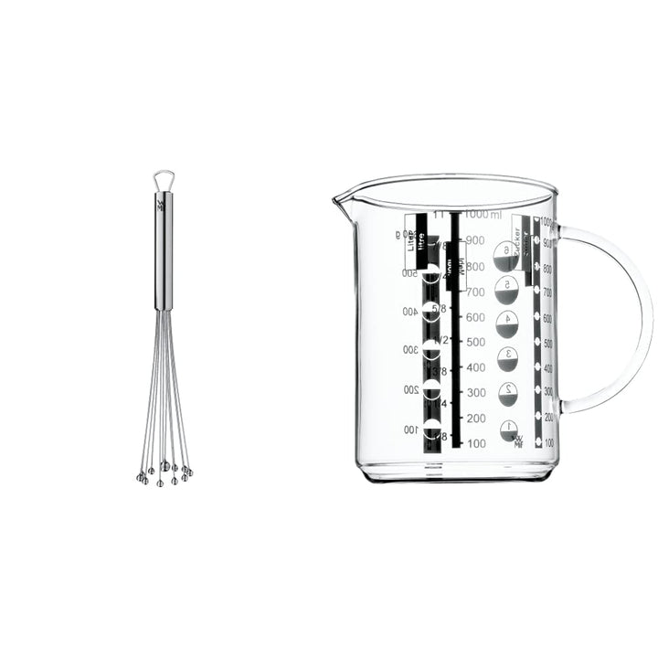 WMF Profi Plus Rührblitz 27 cm, Schneebesen Edelstahl -Kugeln, Cromargan Edelstahl teilmattiert, Rüh