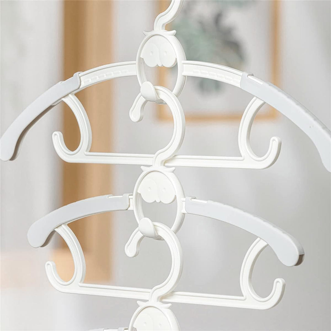 Spesh 20 Stücke Kinderkleiderbügel 29-40cm Verstellbare Baby Kleiderbügel mit Stapelbaren Haken Ruts
