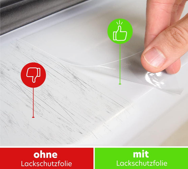 PR-Folia Ladekantenschutz für Toyota Proace City Verso ab Bj. 2020 - TRANSPARENT Zubehör Lackschutzf