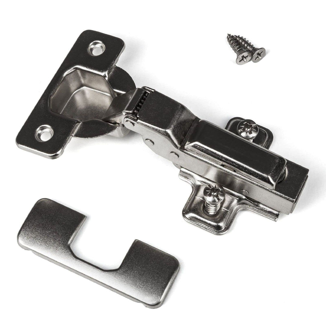 SOTECH 10 Stück SOFT-CLOSE Topfbänder 105° Mittelanschlag T45 mit Montageplatten und Schrauben und s