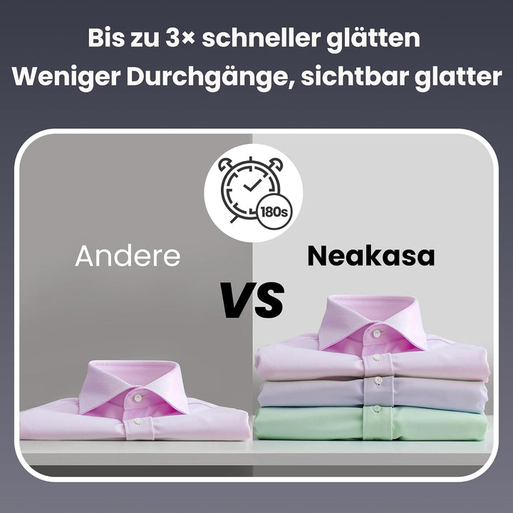 Neakasa Magic 1 Steamer Dampfglätter mit Saugfunktion, tragbarer Reisedampfglätter, 2300 Pa Saugleis