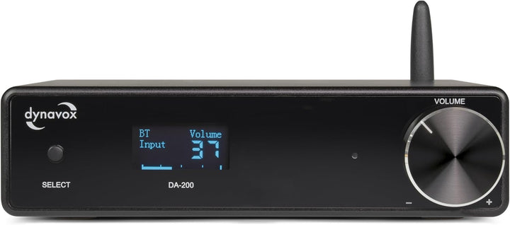 Dynavox DA-200 HiFi Verstärker, kompakter Class-D Stereo-Digitalverstärker mit BT 5.0, USB-DAC, opti