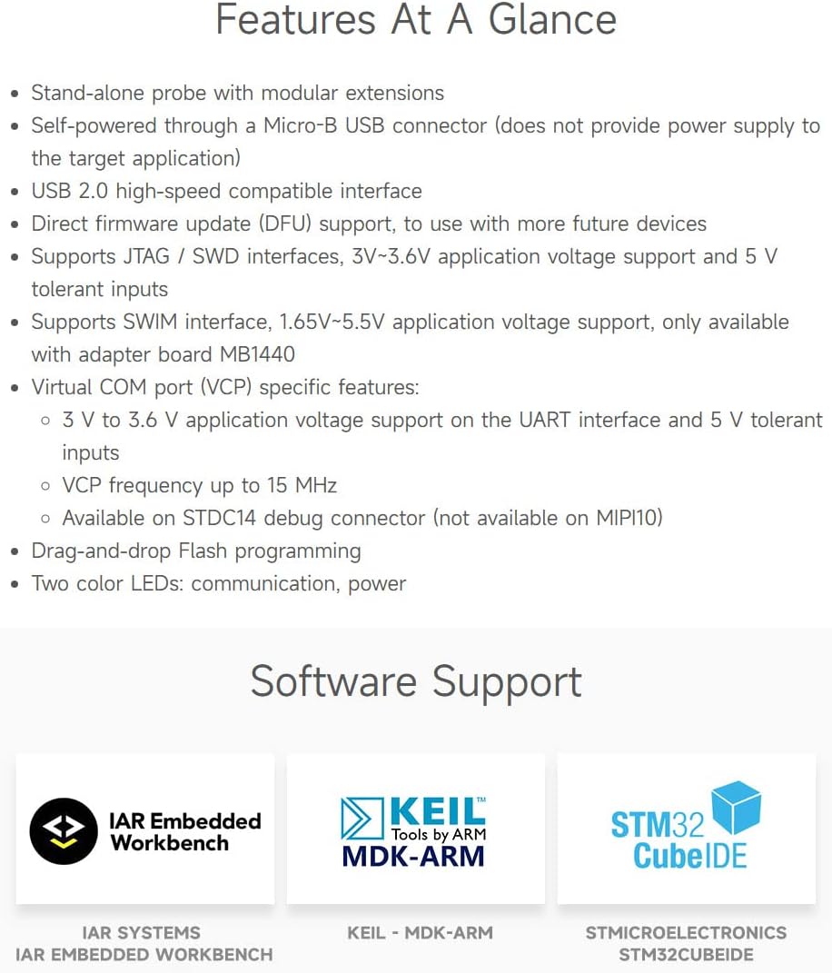 Waveshare STLINK-V3SET Modular in-Circuit Debugger and Programmer for STM32/STM8 Microcontrollers St
