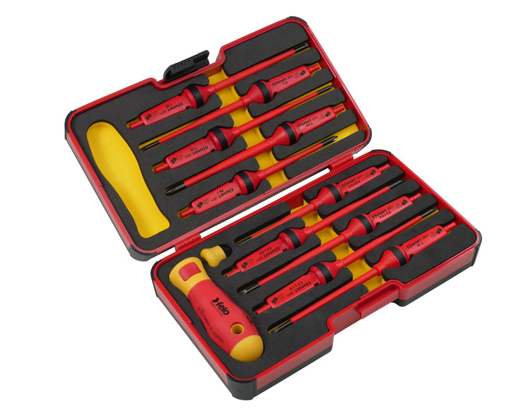 Felo XL-Strongbox E-smart slim VDE 12 tlg. SL/PH/PZ/TORX 12 tlg. | SL/PH/PZ/TORX, 12 tlg. | SL/PH/PZ