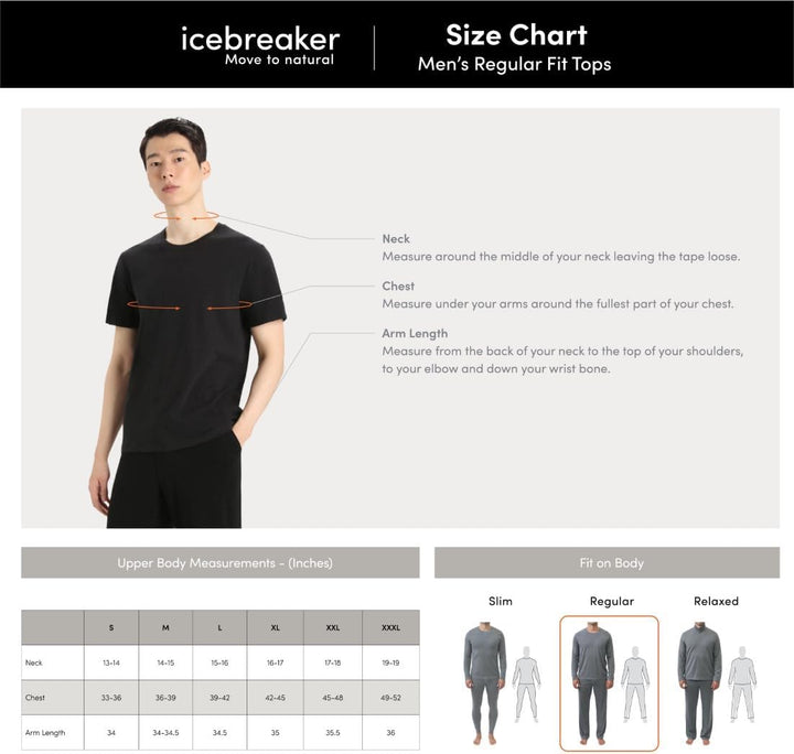 Icebreaker Herren Merino 125 Cool-lite™ Sphere III Unterhemd (1er Pack) L Metro Heather, L Metro Hea