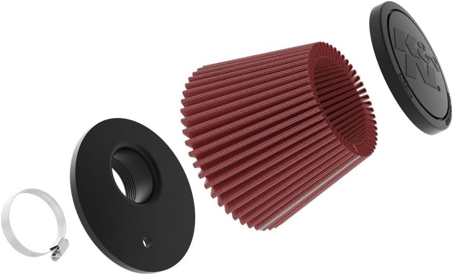 K&N Luftfilter Universal Konisch 51mm Versetzter Flansch (17mm), 132mm Untendurchmesser, 89mm Obendu