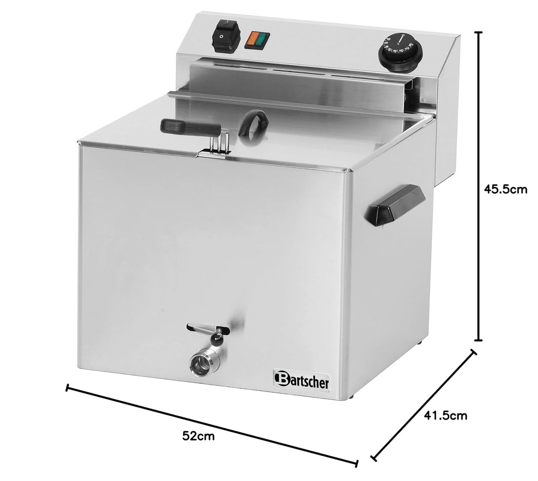 Bartscher Elektro Fritteuse Professional mit Fettablasshahn - 162900