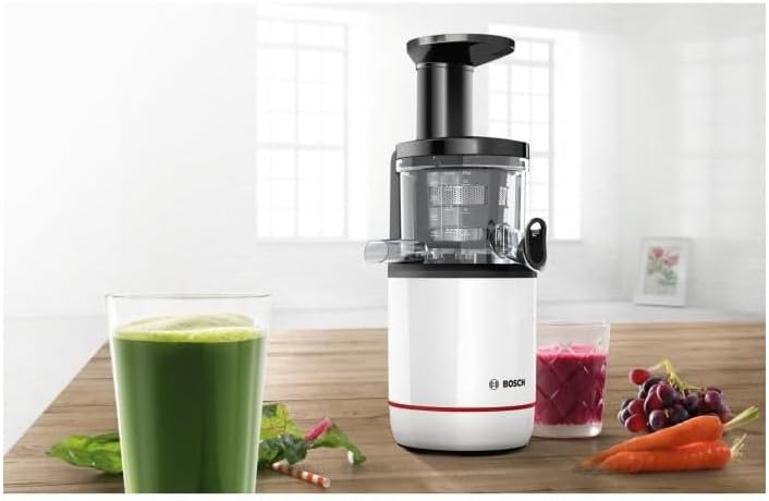 Bosch Entsafter SlowJuicer VitaExtract MESM500W, vitaminschonendes Entsaften, sehr leise, leichte Re