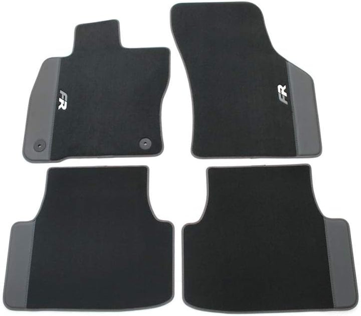 Seat 5FB863011BLOE Textil Fussmatten 4X Stoffmatten FR Velours Matten, Nicht für Mild-Hybrid (MHEV/e