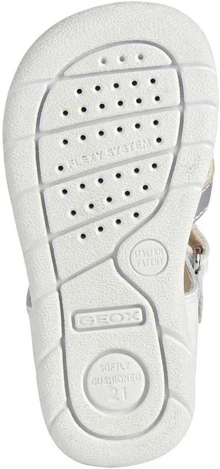 Geox Mädchen B Alul Girl Sandal 24 EU White Pink, 24 EU White Pink