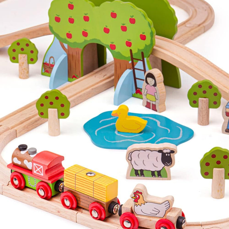 Bigjigs Rail Bauernhof-Eisenbahnset