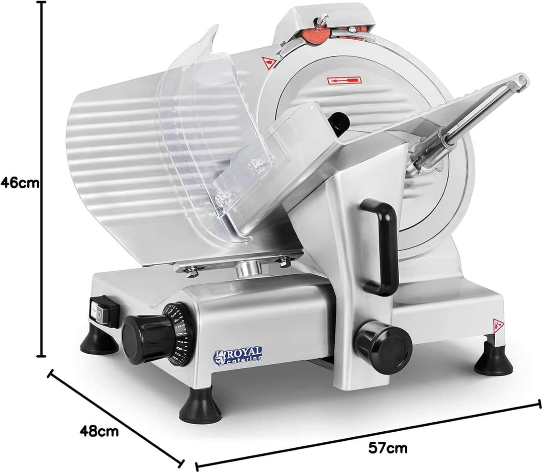 Royal Catering RCAM 300PRO Allesschneider Brotschneidemaschine Aufschnittmaschine Edelstahl Gastro P