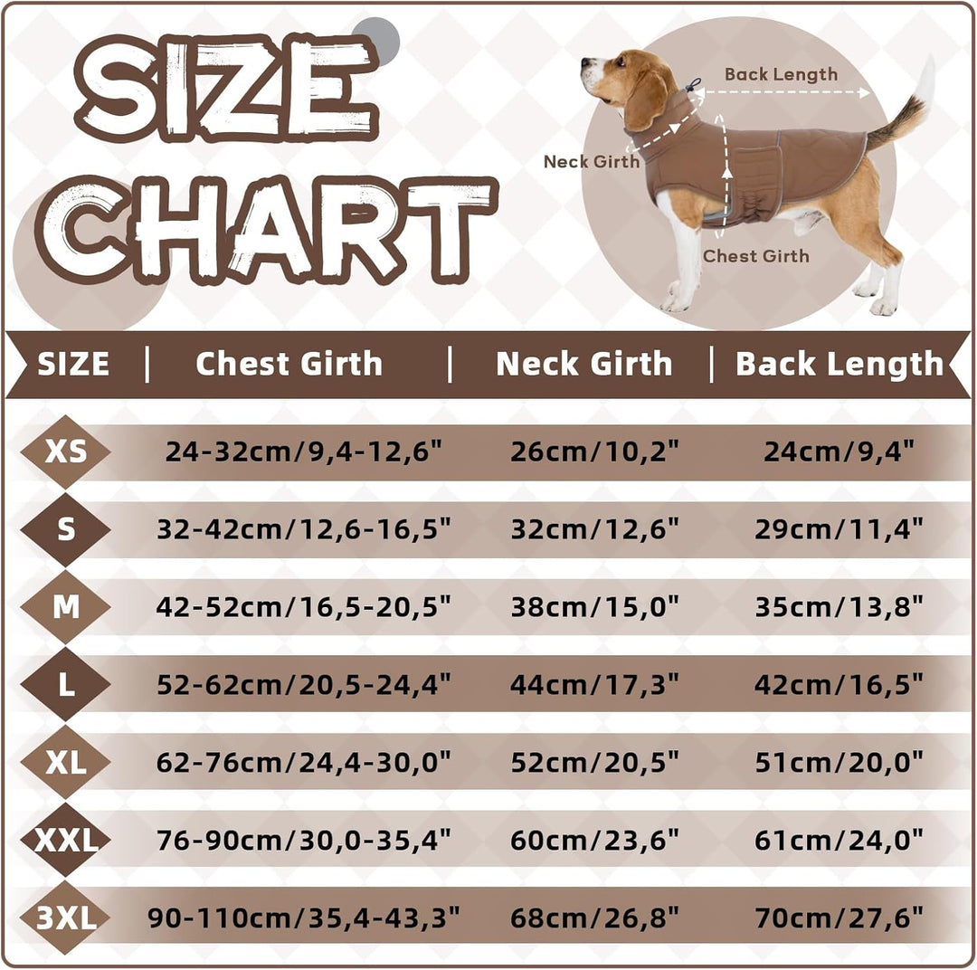 Hundemantel, Wattierend Winterjacke Geschirröffnung, Warme Wintermantel Gefüttert Kleidung Mantel fü