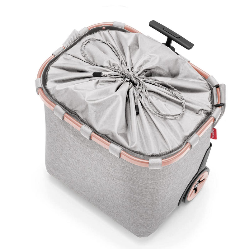 reisenthel carrycruiser Twist Sky Rose – Tragbarer Einkaufstrolley mit stabilem Aluminiumrahmen, Sch