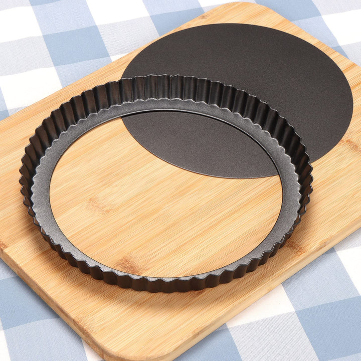 Sinnsally Tarteform,Quicheform,Non-Stick Mit Hebeboden Torte Baking Pan,Obstkuchenform,Blechform für